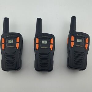 Cobra CXT195 Two-Way Walkie Talkie Black microTALK  Three total Tested